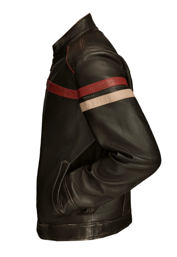 Stylish Mens Metalo Motorcycle Jacket Genuine Leather Black Biker Moto Style Slim Fit - Image 2